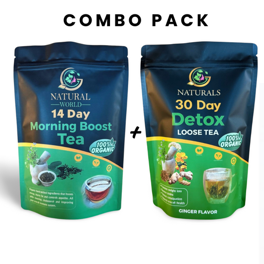 30 Day Detox( Loose Leaf Tea) +14 Day Morning Boost | Tea Bundle | Weight Loss Tea