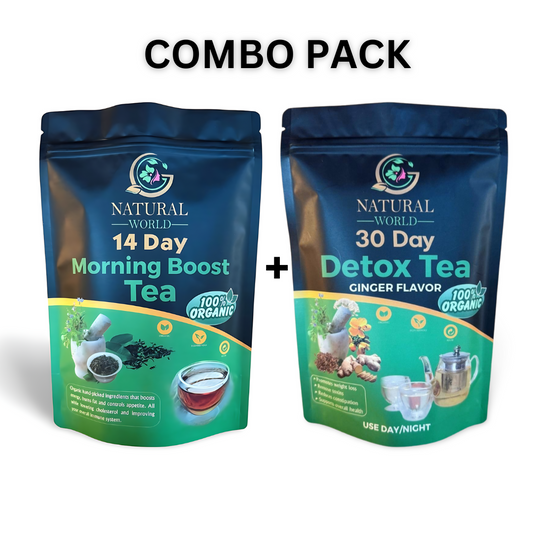 14 Day Morning Boost + 30 Day Detox Ginger | Tea Bundle | Weight Loss Tea