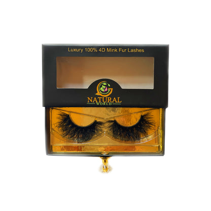 D326 Luxury Mink Fur Eyelashes GG NATURAL WORLD